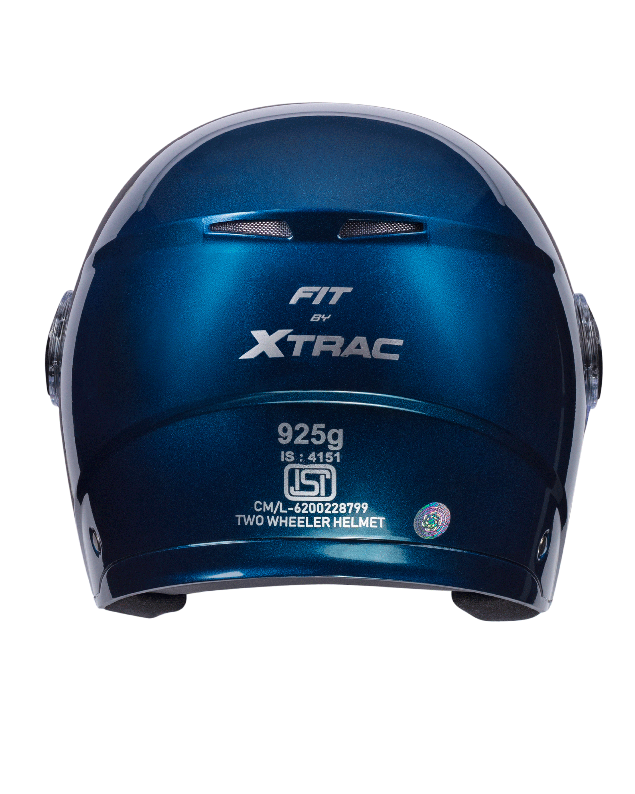 Xtrac Fit ISI Certified Half Face Bike Helmet with Clear Visor | Lightweight Open Face Helmet for Men & Women